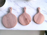 Moroccan Walnut Round Chopping Board: Handmade and Practical-1