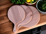 Moroccan Walnut Round Chopping Board: Handmade and Practical-0