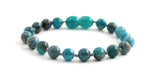 Apatite Gemstone Knotted Blue Anklet Bracelet-4