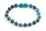 Apatite Gemstone Knotted Blue Anklet Bracelet-0