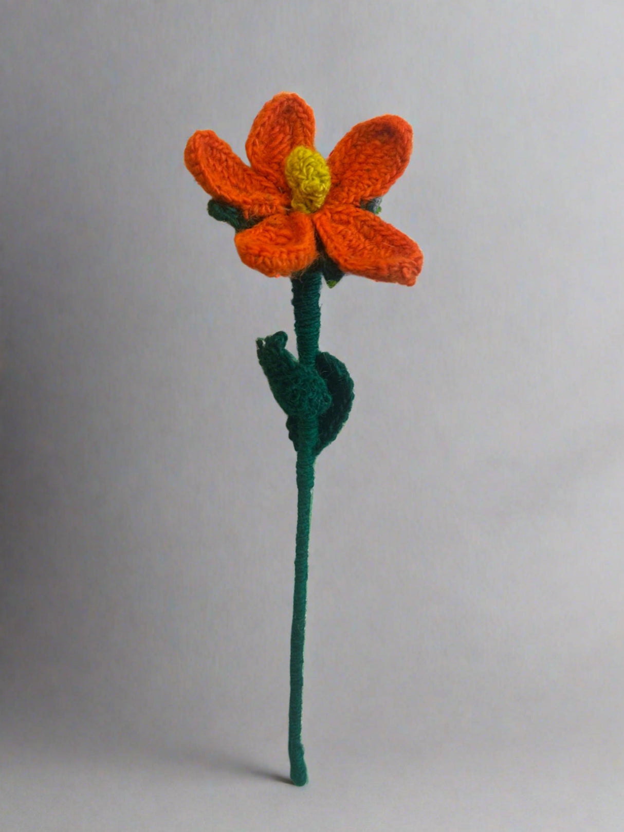 Handmade Fair Trade Wool Daisy – Eco-Friendly, Crocheted, Unique Floral Decoration