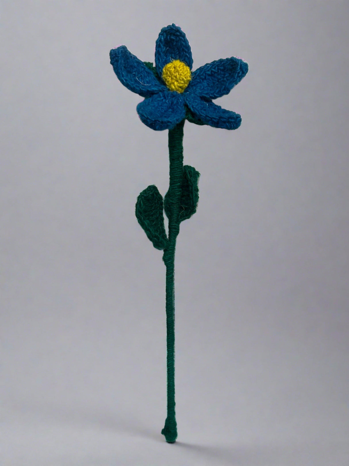 Handmade Fair Trade Wool Daisy – Eco-Friendly, Crocheted, Unique Floral Decoration