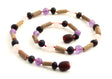 Necklace with Hazelwood, Amber Cherry and Gemstones-0