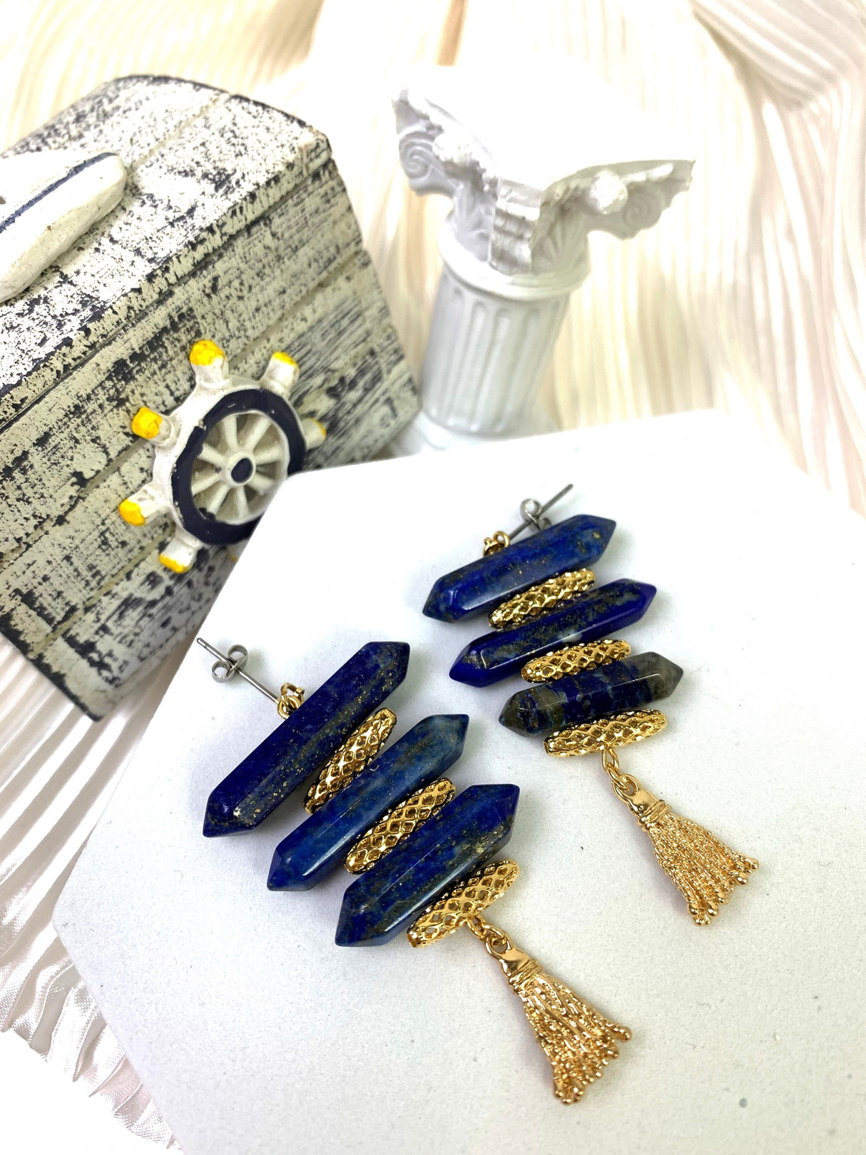 Lapis Artistic Earrings EE015-2