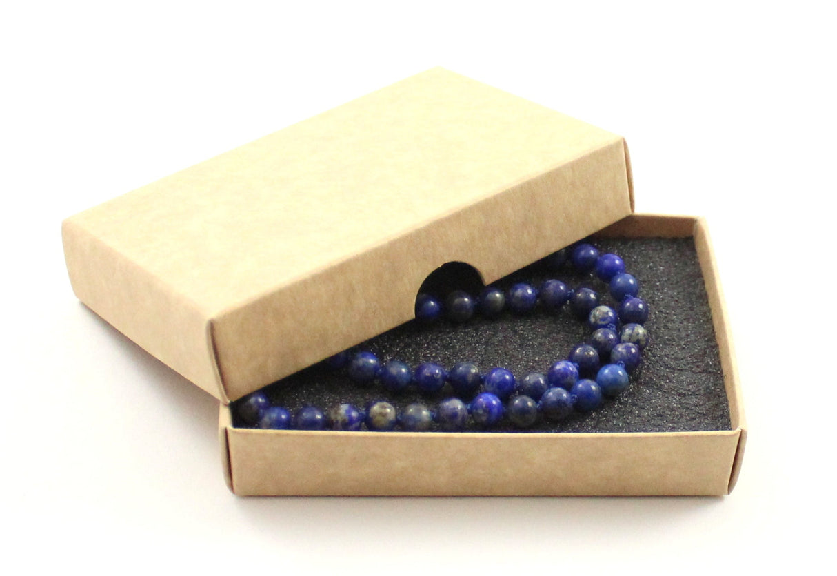 Lapis Lazuli Gemstone Blue Knotted Necklace-1