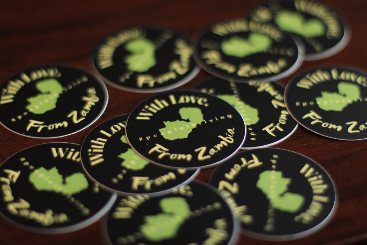 With Love, From Zambia Sticker