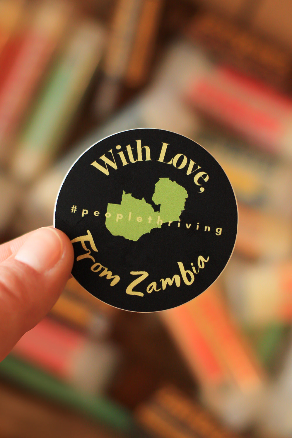 With Love, From Zambia Sticker
