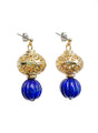 Vintage Style Lapis Stud Earrings JE024-0