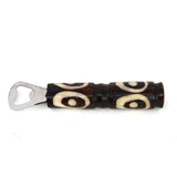 African Batik Bone Bottle Opener, Mixed Designs