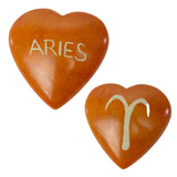 Zodiac Soapstone Hearts, Pack of 5: ARIES