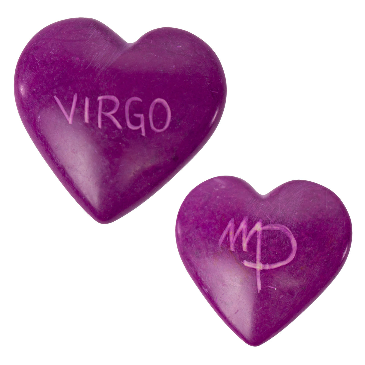 Zodiac Soapstone Hearts, Pack of 5: VIRGO