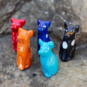 Soapstone Tiny Dogs - Assorted Pack of 5 Colors