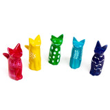 Soapstone Tiny Sitting Cats - Assorted Pack of 5 Colors