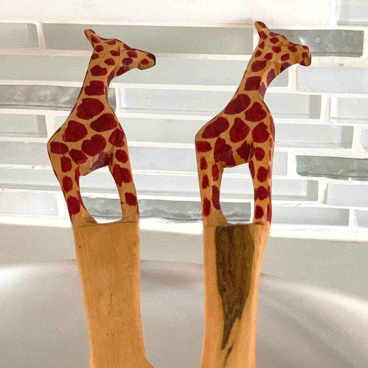 Giraffe Salad Serving Set