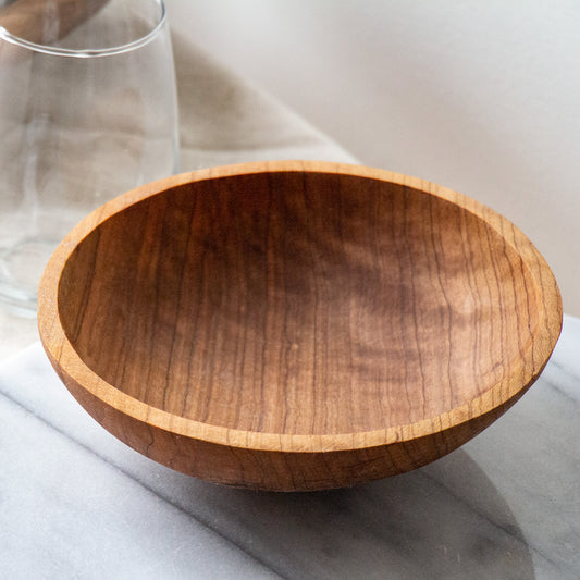 7.5-Inch Hand-carved Olive Wood Bowl