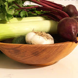 9-Inch Hand-carved Olive Wood Bowl