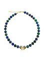 Phoenix Lapis with Butterfly Pendant Necklace LN043-0