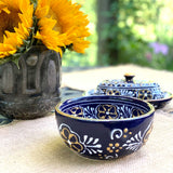 Half Moon Bowls - Blue, Set of Two