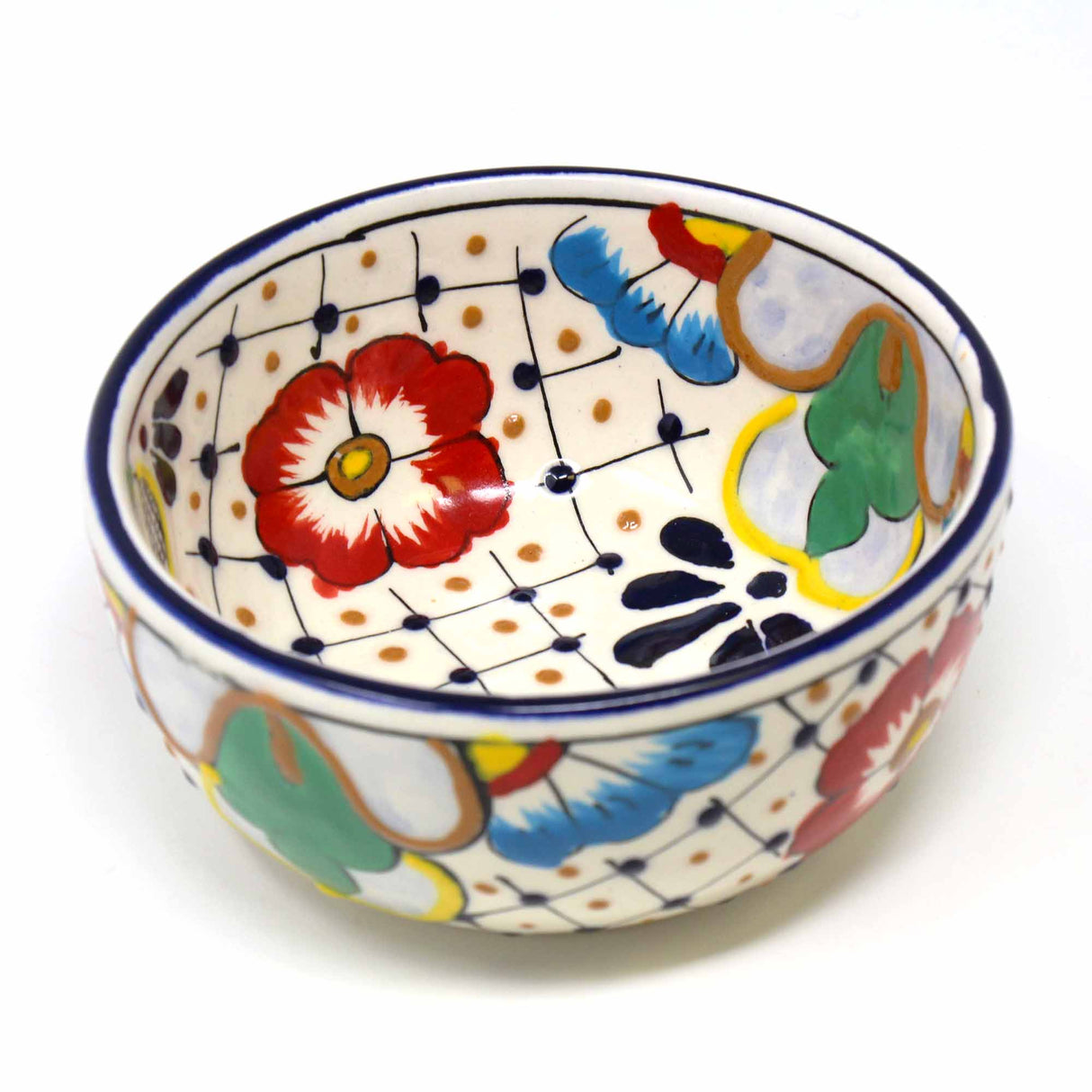 Half Moon Bowls - Dots and Flowers, Set of Two