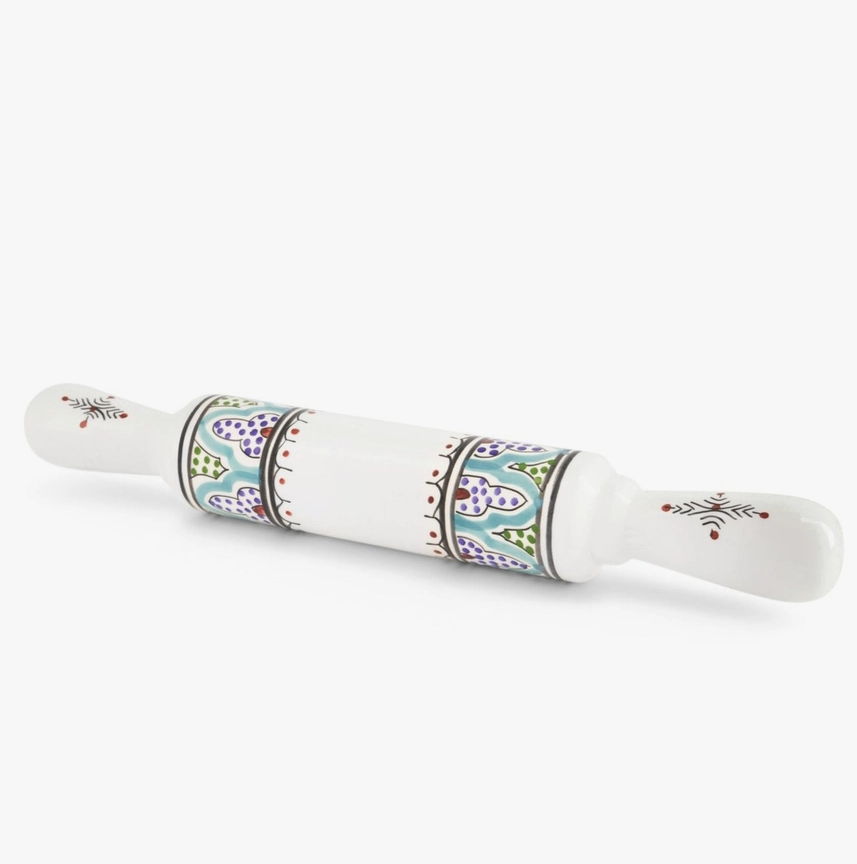 Marrakesh Ceramic Rolling Pin in Multicolor