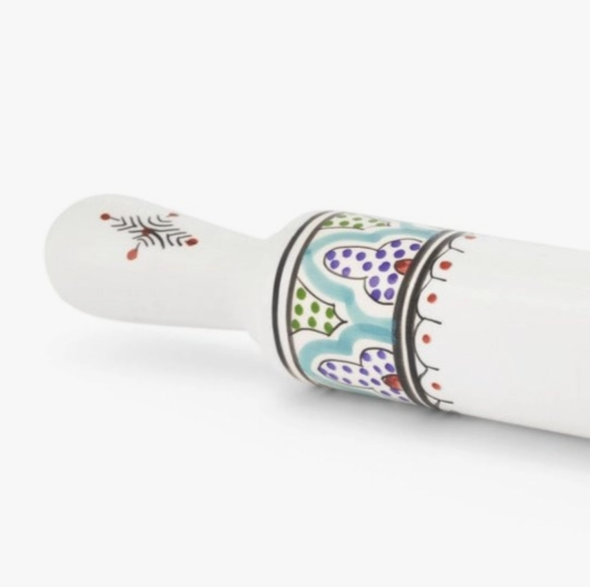 Marrakesh Ceramic Rolling Pin in Multicolor