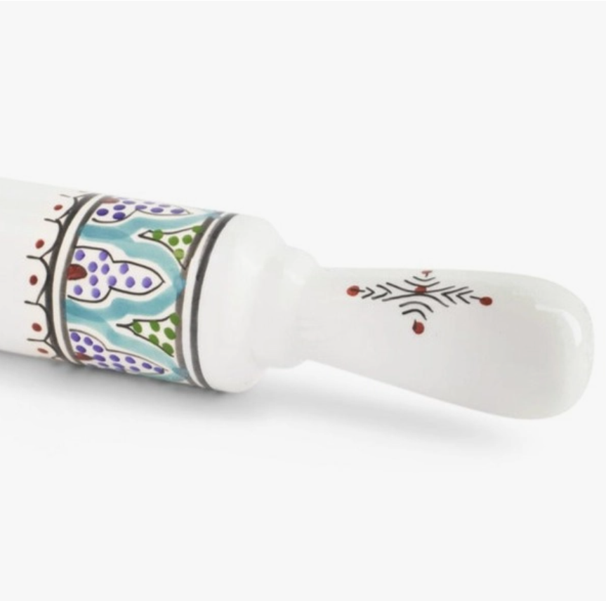 Marrakesh Ceramic Rolling Pin in Multicolor