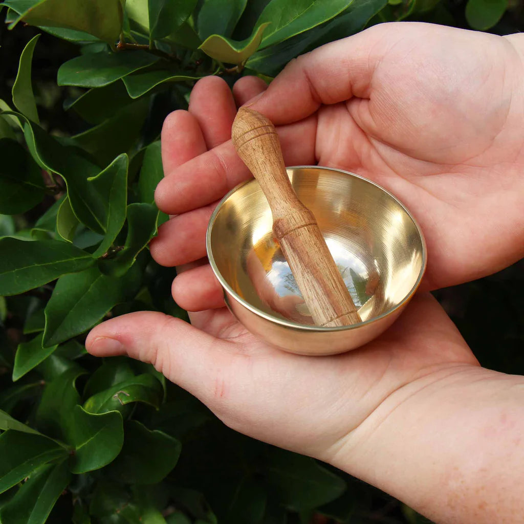 Meditation Bowl Box: 3'' Red Lotus