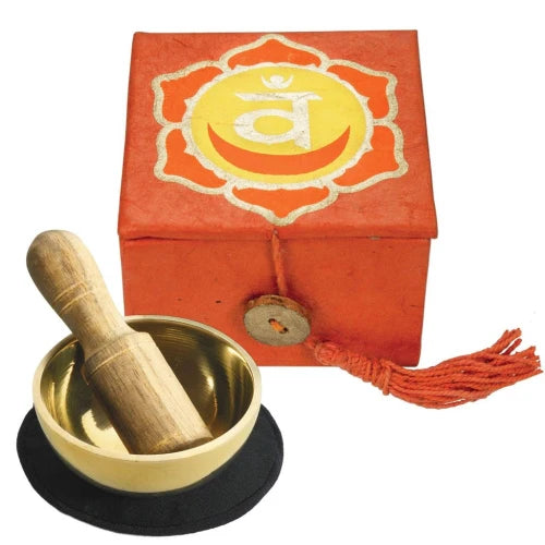 Mini Meditation Bowl Box: 2" Sacral Chakra