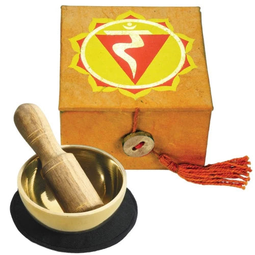 Mini Meditation Bowl Box: 2" Solar Plexus Chakra