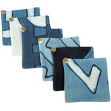 Blue Mud Cloth Coasters Set