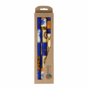 Tall Hand Painted Candles - Three in Box - Durra Design