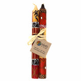 Tall Hand Painted Candles - Pair - Damisi Design