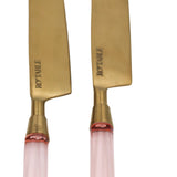 24pc Set Peony Blush Cutlery - 6 Piece - Set of 4