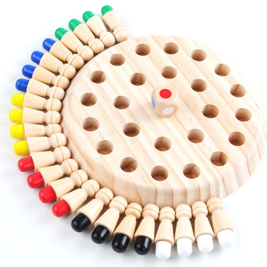 Memory Wooden Chess Game for Children-1