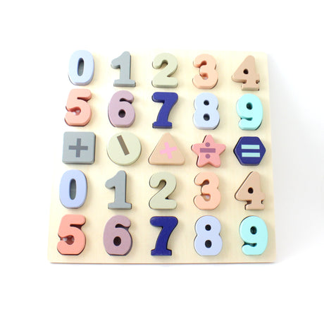 Wooden Puzzle With Mathematical Numbers-2