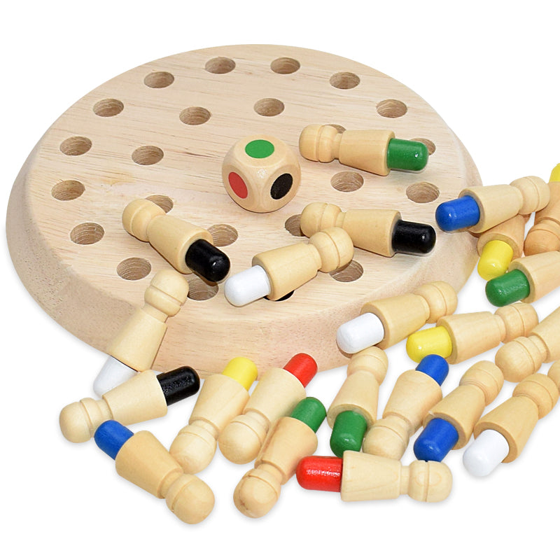 Memory Wooden Chess Game for Children-3