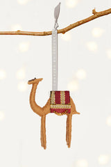 Proud Camel Ornament, Crafted by Syrian refugee women living in Jordan