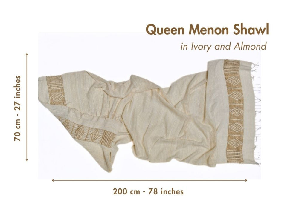 Queen Menon Handwoven Ethiopian Silk Shawl