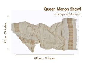 Queen Menon Handwoven Ethiopian Silk Shawl