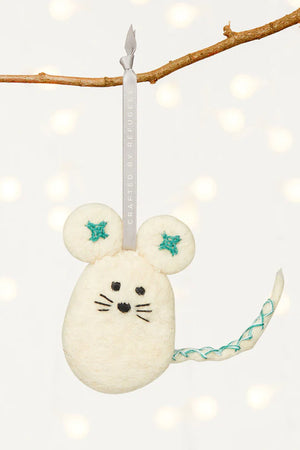 Quiet Mouse Ornament, Crafted by Armenian Refugees from Syria