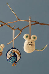 Quiet Mouse Ornament, Crafted by Armenian Refugees from Syria