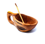 Reclaimed Olive Wood Salt Pot from Kenya