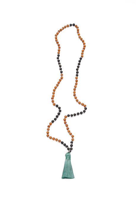 Balmy Mala - Howlite and Rudraksha-1