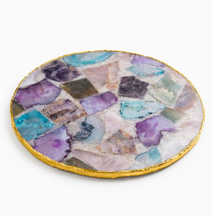 Radiance Agate & Gold Cheese Board, Large
