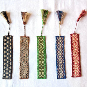 Cardwoven Raffia Bookmark - Green