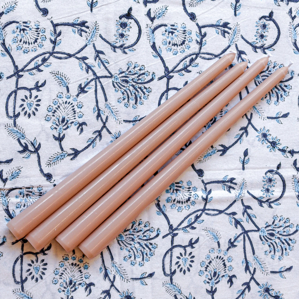 24 Extra Tall Rose Glow Taper Candle - 6 Packs of 4