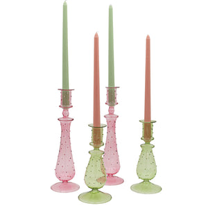24 Extra Tall Rose Glow Taper Candle - 6 Packs of 4