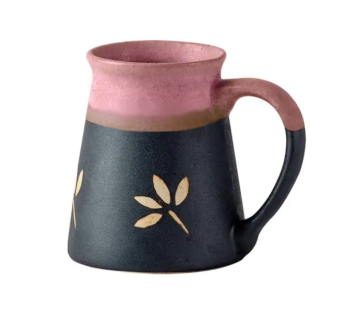 Ruhi Pink Ceramic Mug - Handmade, Fair Trade