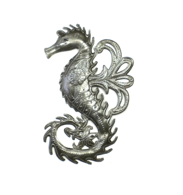 Seahorse Metal Wall Art