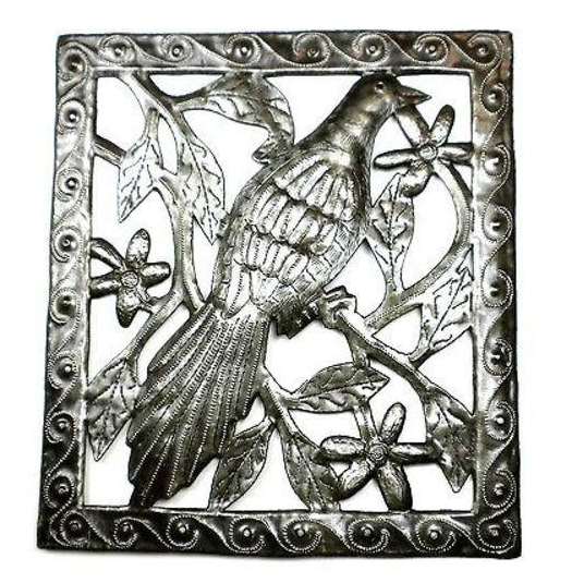 Single Bird Metal Wall Art - 11 x 12 inches